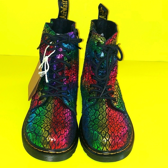 Dr. Martens 1460 Pascal Rainbow Boots - Picture 6 of 13